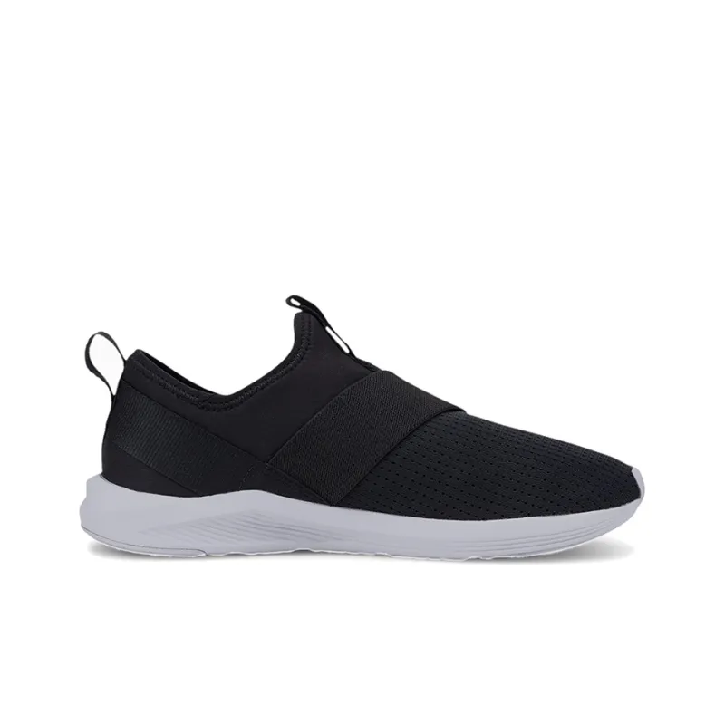 PUMA Prowl Slip On Low Top Running Shoes Black/White/Pink Women's-1