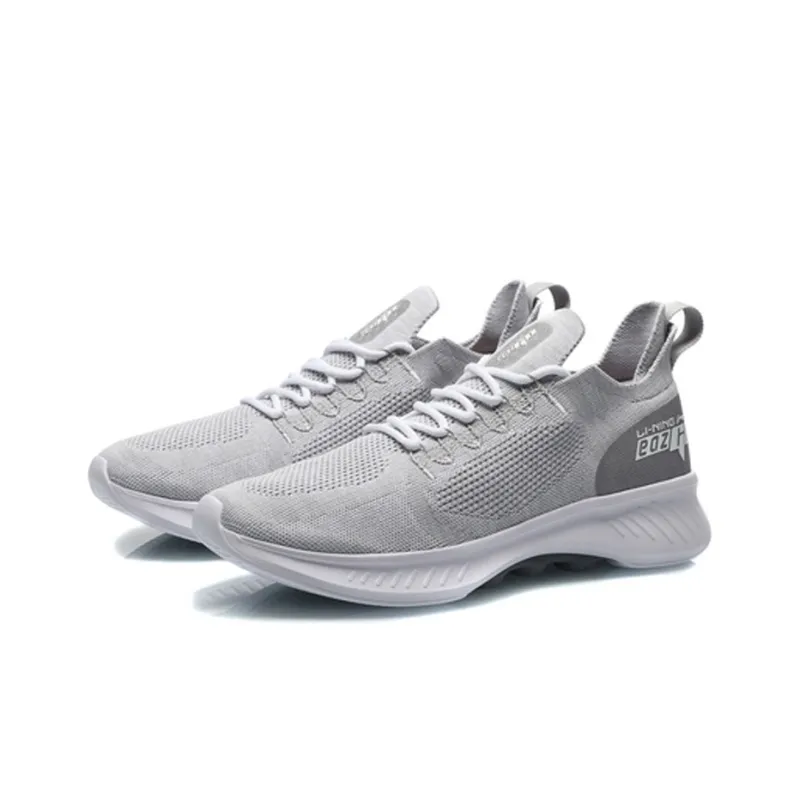 LiNing EazGo Comfortable Collection Cushioning Breathable Lightweight Low-Top Sports Casual Shoes Men's Gray-2