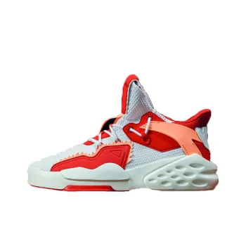 GUGONGWENCHUANG x Anta Non slip Lightweight Low Top Casual Shoes Women's White Red