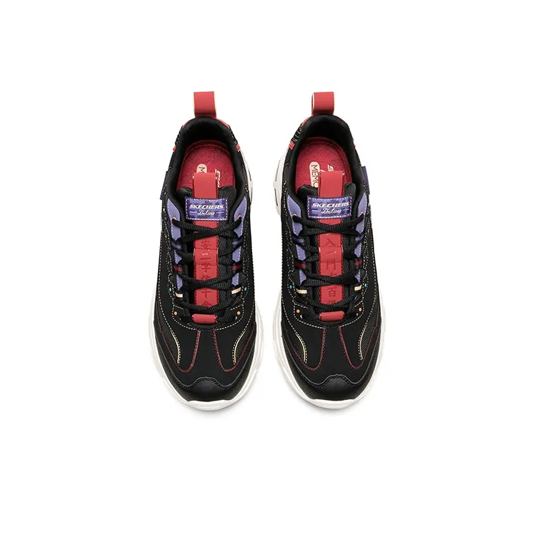 Skechers D Lites Low Top Running Shoes Black-4