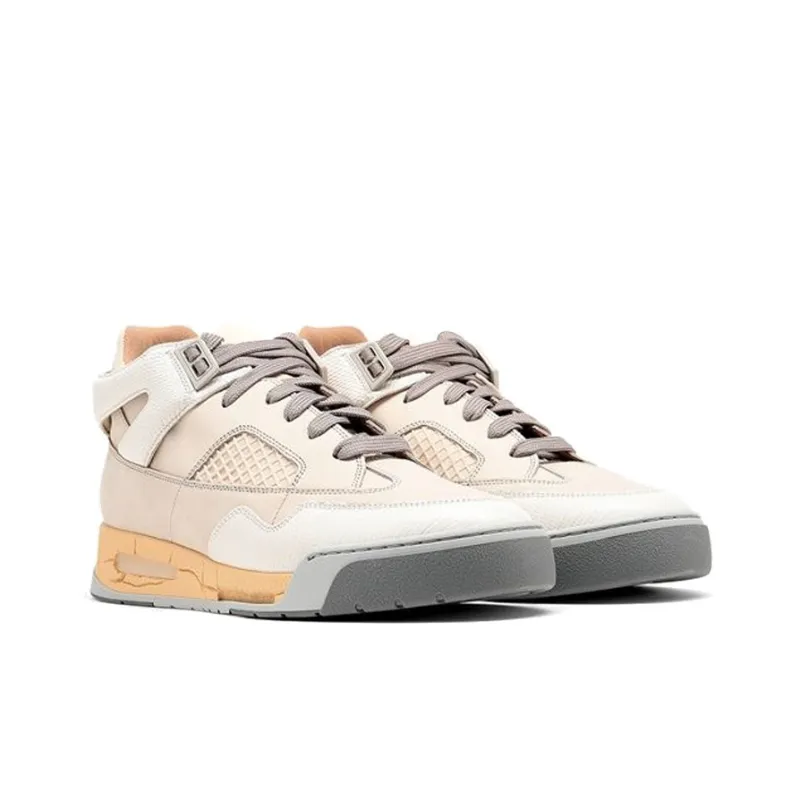 Maison Margiela DDSTCK Low Top Casual Shoes Men's Light Umber Patchwork-2