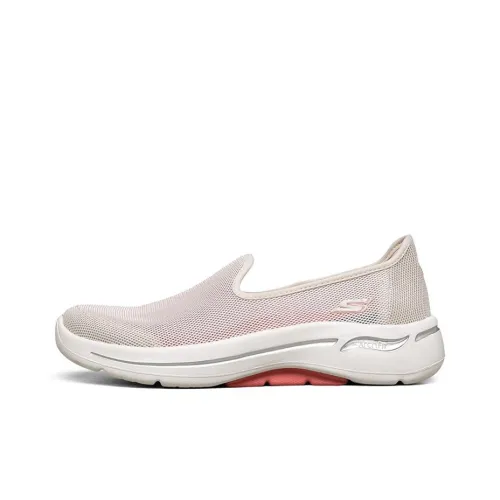 Skechers Go Walk Arch Fit Casual Shoes Women's Low-Top Pink/White