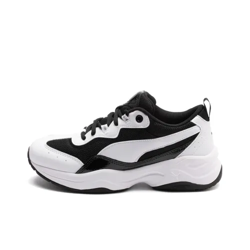 PUMA Cilia Patent White/Black Women's
