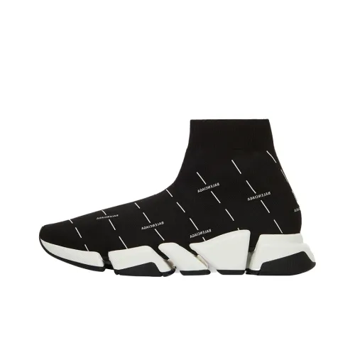 Balenciaga Speed 2.0 Black White Logo
