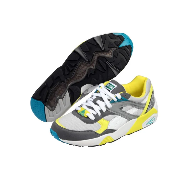 PUMA R698 Trinomic Sneakers Grey/Yellow-3