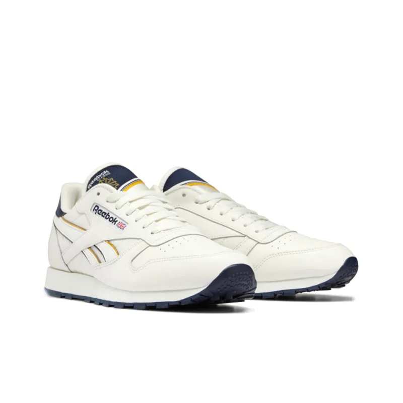 Reebok Classic Leather 'Chalk Vector Navy Gold'-2