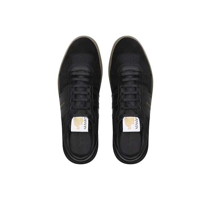 Lanvin Cushioning, Slip Resistant, Abrasion Resistant, Balance, Lightweight Low Top Casual Shoes Men's Black-4