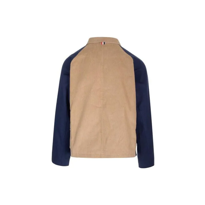 THOM BROWNE Corduroy Panelled Shirt Jacket-1