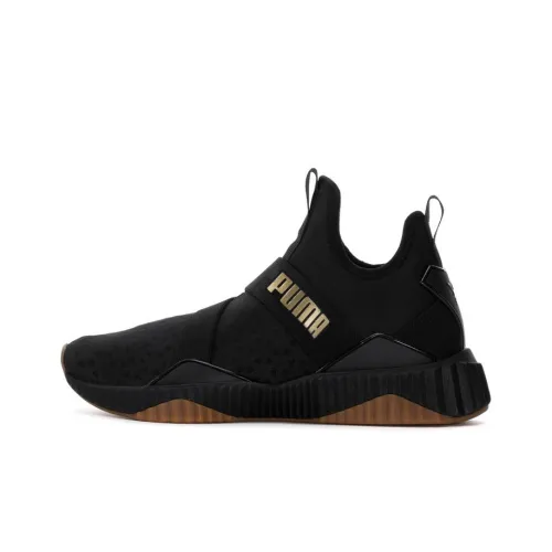 PUMA Defy Casual Shoes Women's Mid Top Black/Gold