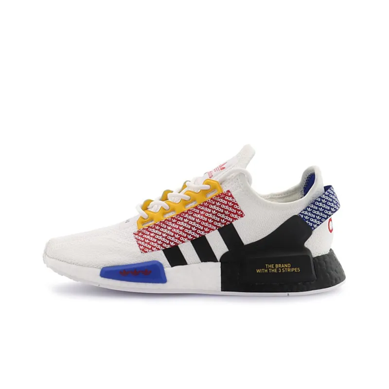 Adidas Originals Nmd R1 V2 Logo Print Cloud White Multi-0