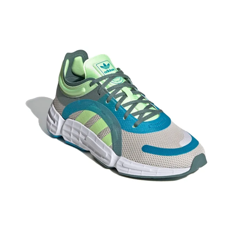 Adidas Originals Sonkei Breathable Low-Top Casual Shoes Women's Green Blue Gray-2