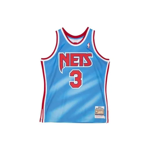 Mitchell Ness Basketball Jerseys Men Sky Blue