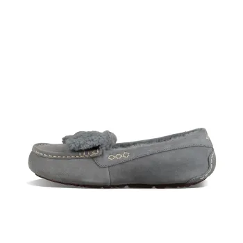 UGG Ansley Fur Bow Gray Women's