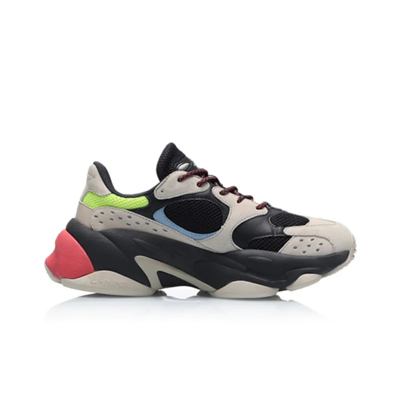 Chenpeng NYC Fashion Week X LINING CounterFlow Alien Men's Retro Dad Shoes - White/Tan/Gray-1
