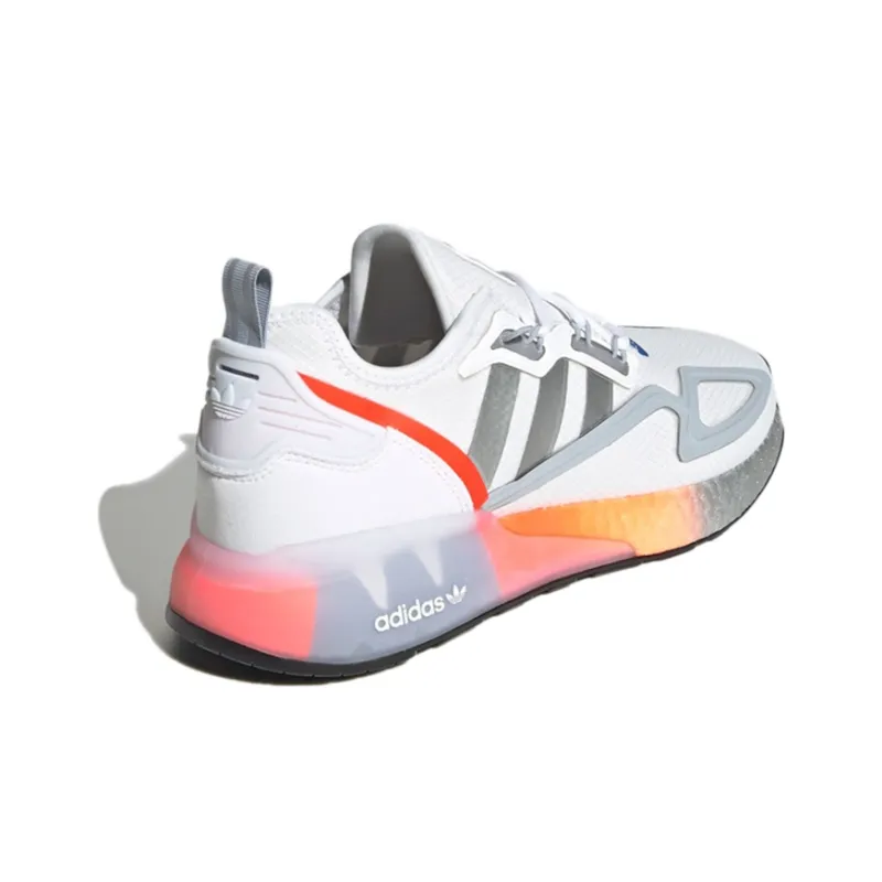 Adidas Zx 2K Boost Cloud White Silver Metallic-3