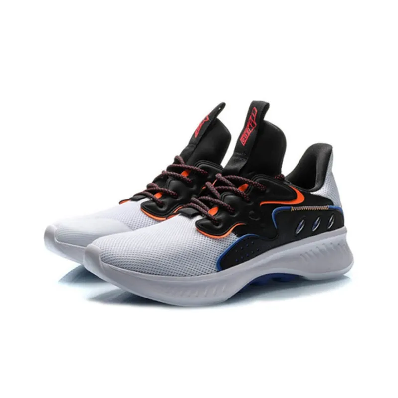 LiNing EazGo Non slip Lightweight Low Top Casual Shoes Men's White Black-2