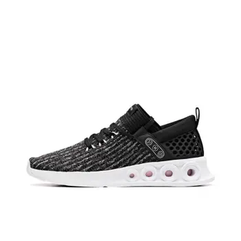 Anta Energy Ring Technology Cushioned Slip Resistant Abrasion Resistant Breathable Low Top Casual Shoes Women's Black