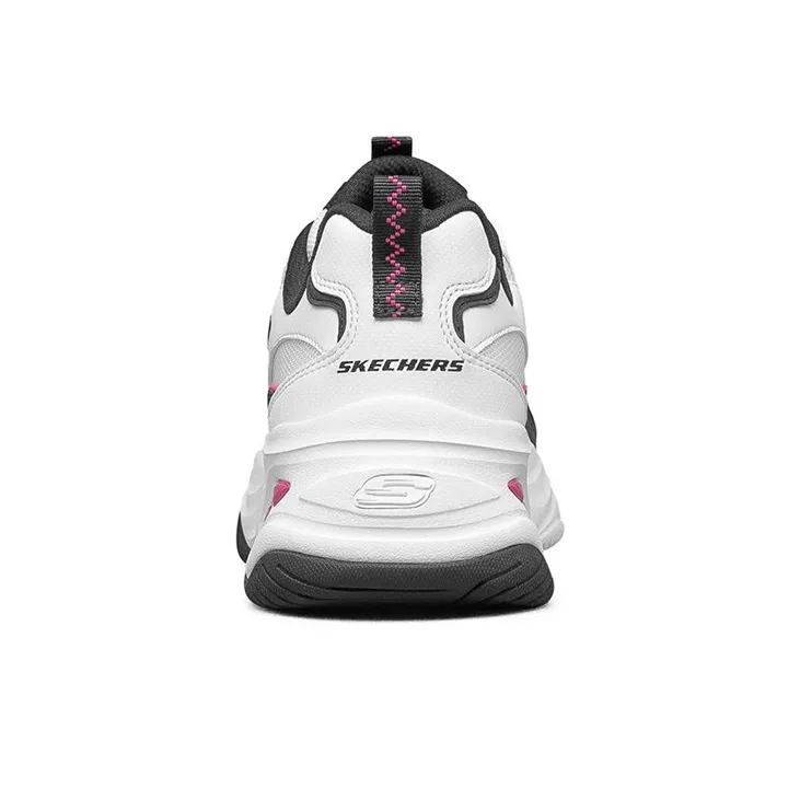 Skechers D'Lites 4.0 Low Running Shoes Gs White/Black/Pink Women's-3