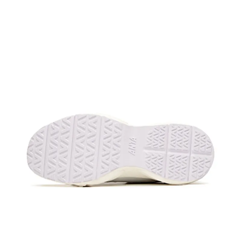 Anta Life Collection Cushioning Anti Slip Wear Resistant Breathability Low Top Casual Shoes Women's White Purple-5