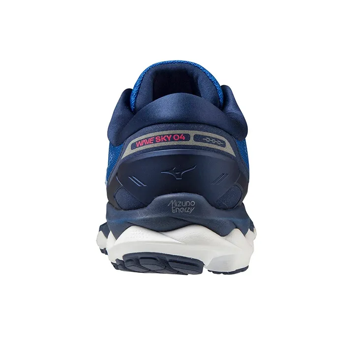 Mizuno Wave Sky 4 Casual Shoes Women's Low-Top Blue/Red-3