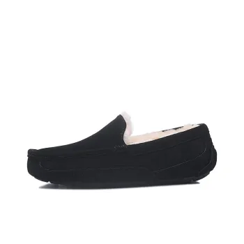 UGG Ascot Leather Slipper 'Black'