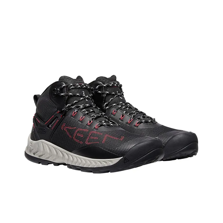 KEEN NXIS EVO MID WP Low Top Hiking Shoes, Outdoor Shoes Men's Black-2