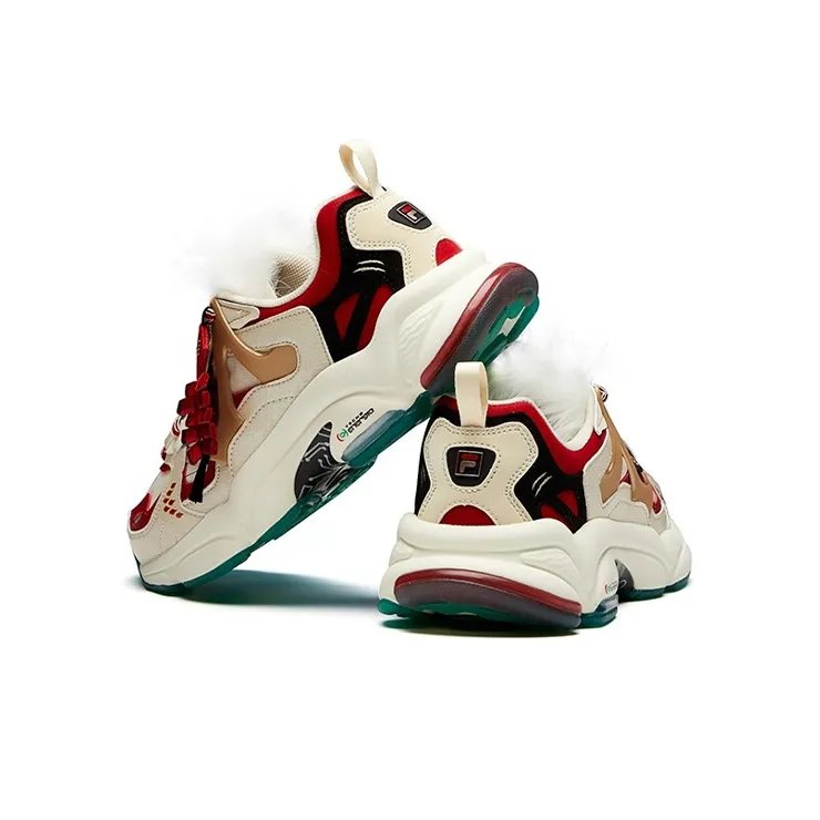 FILA FUSION Rjv 'Creamwhite Dark Red'-4