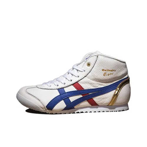 Onitsuka Tiger MEXICO 66 Casual Shoes Unisex Mid-Top White/Blue/Red