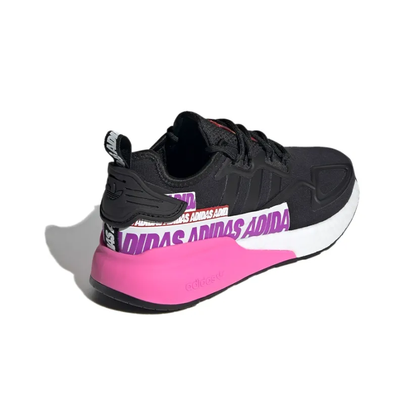 Adidas Originals Zx 2K Boost 'Wordmark Heel Stripe Black Pink' Women's-3
