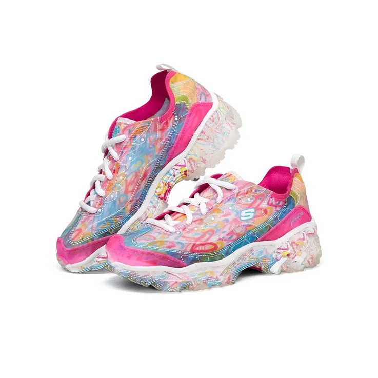 Skechers D'LITES CRYSTAL Cushioning Anti-Slip Wear-Resistant Breathability Low-Top Casual Shoes Women's Multicolor-2