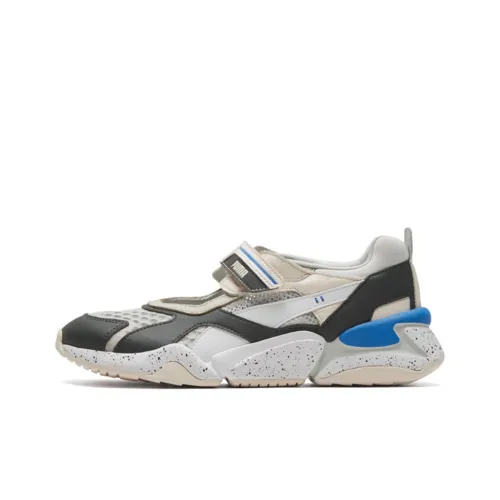 PUMA Nova Casual Shoes Women's Low-Top Black/White Gray Pink Blue