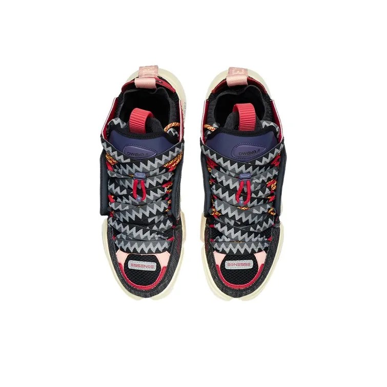LiNing Essence ACE Anti Slip Wear Resistant Low Top Sports Casual Shoes Men's Ebony Black-3