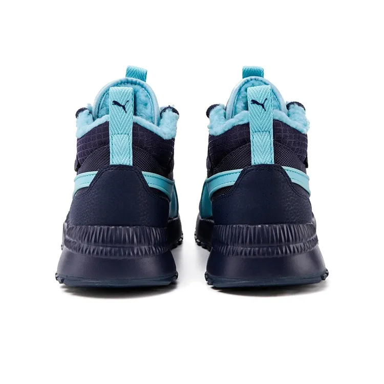PUMA Pacer Next Sb Wtr Cushioned Anti-Slip And Wear-Resistant Warm Mid-Top Casual Shoes Unisex Purple Blue-4