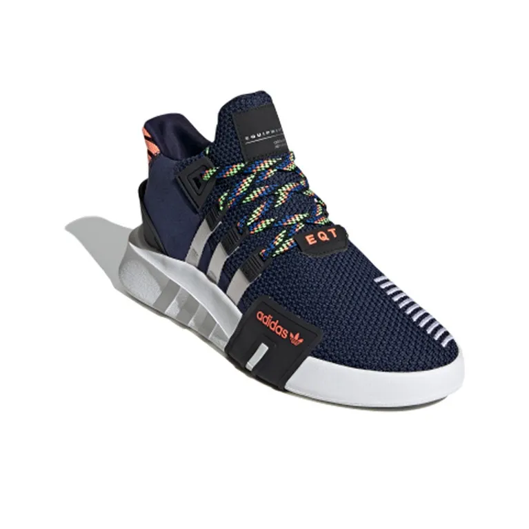 Adidas Originals Eqt Bask Adv Cushioning, Slip Resistant, And Abrasion Resistant Low Top Casual Shoes Men's Blue White-1