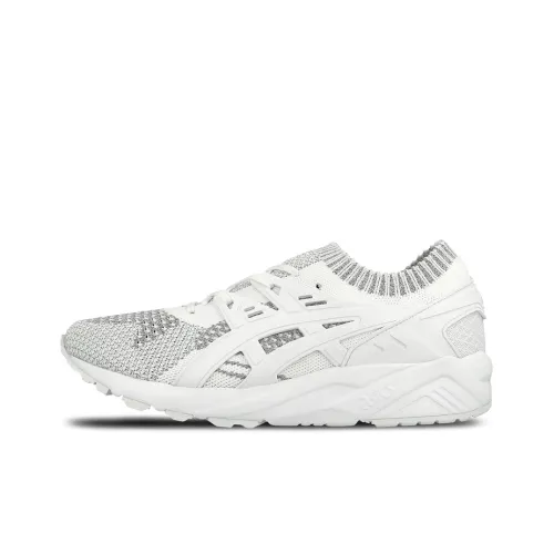 Asics Gel-Kayano Trainer Knit Wear-Resistant Low-Top Running Shoes Unisex White Gray