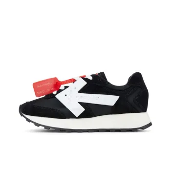 OFF WHITE Suede Runner Black Women's