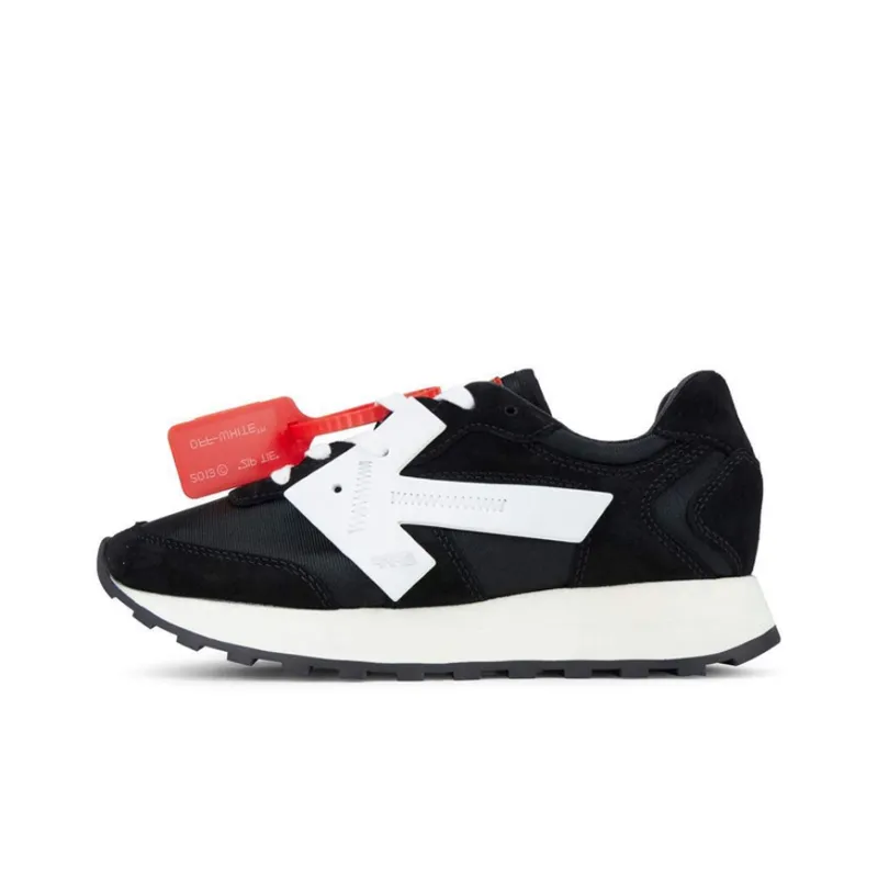 OFF WHITE Suede Runner Black Women's-0
