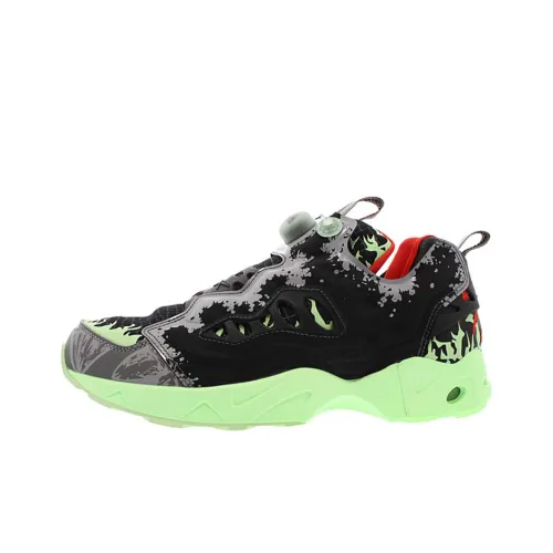 MegaHouse x Reebok Instapump Fury Road Low Top Casual Shoes Men's Black Green Red