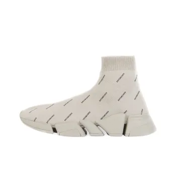 Balenciaga Speed Trainer 2.0 Allover Logo Beige Women's