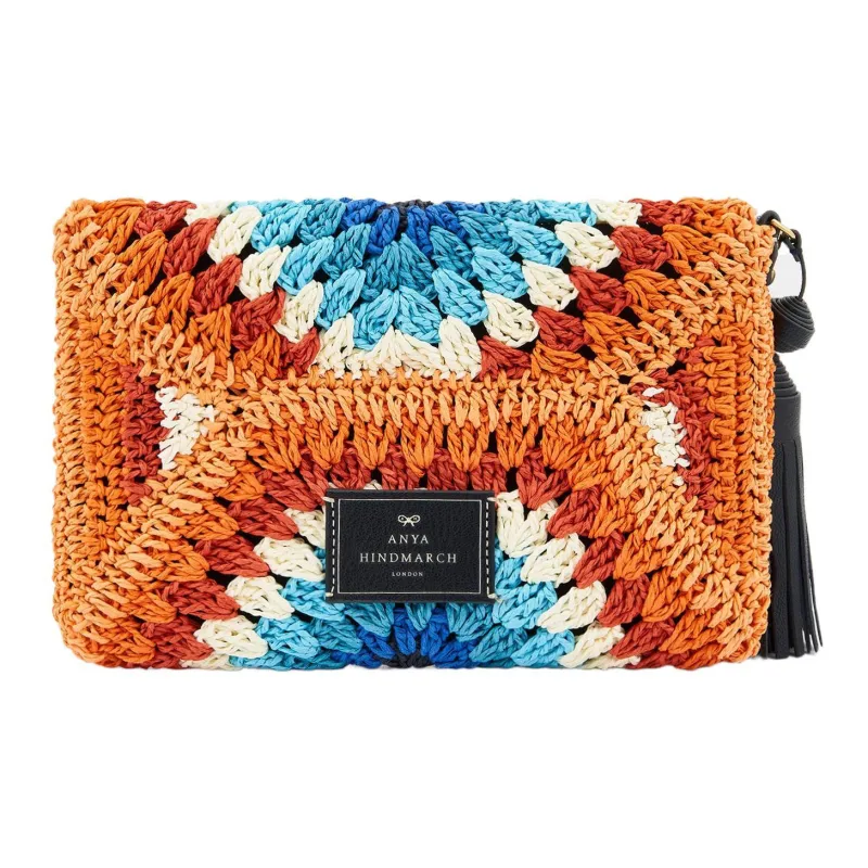Anya Hindmarch Raffia Clutch Women's Multicolor-4