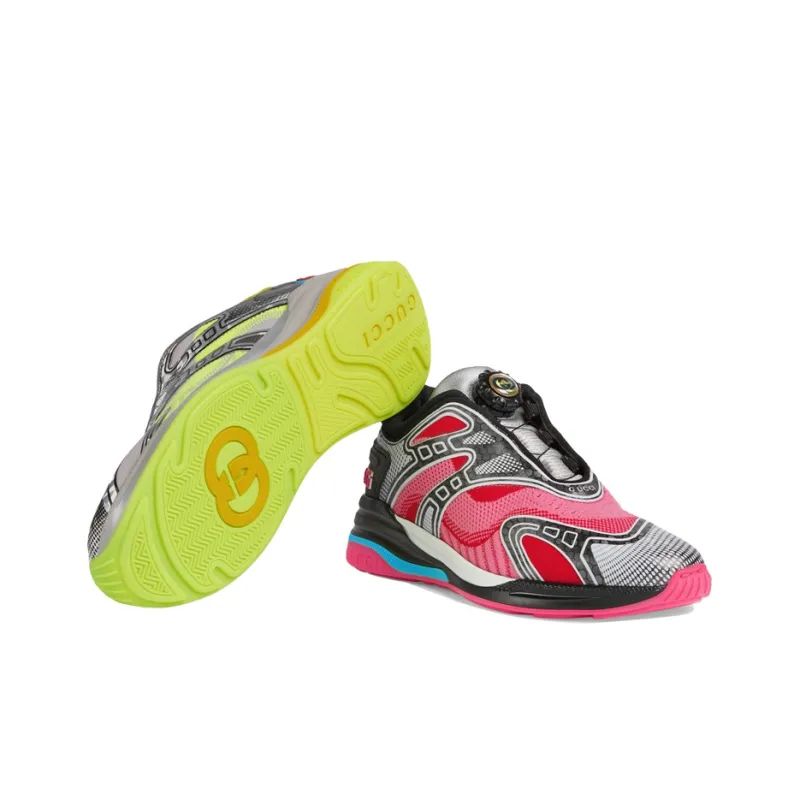 GUCCI Women's Ultrapace R 'Mismatched - Neon Pink Yellow'-5