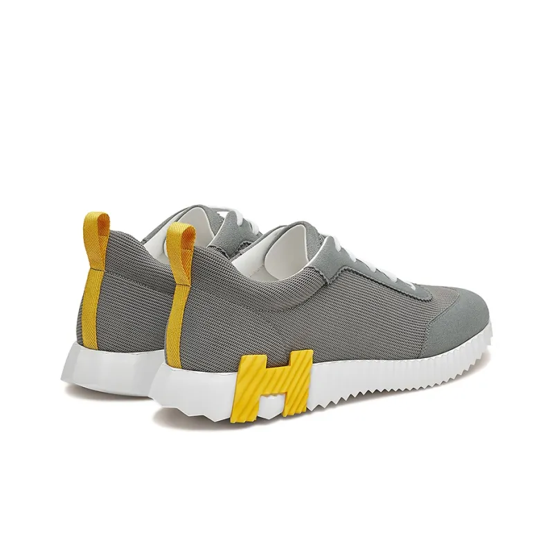HERMES Bouncing Anti Slip Wear Resistant Low Top Casual Shoes Men's Dark Gray-3