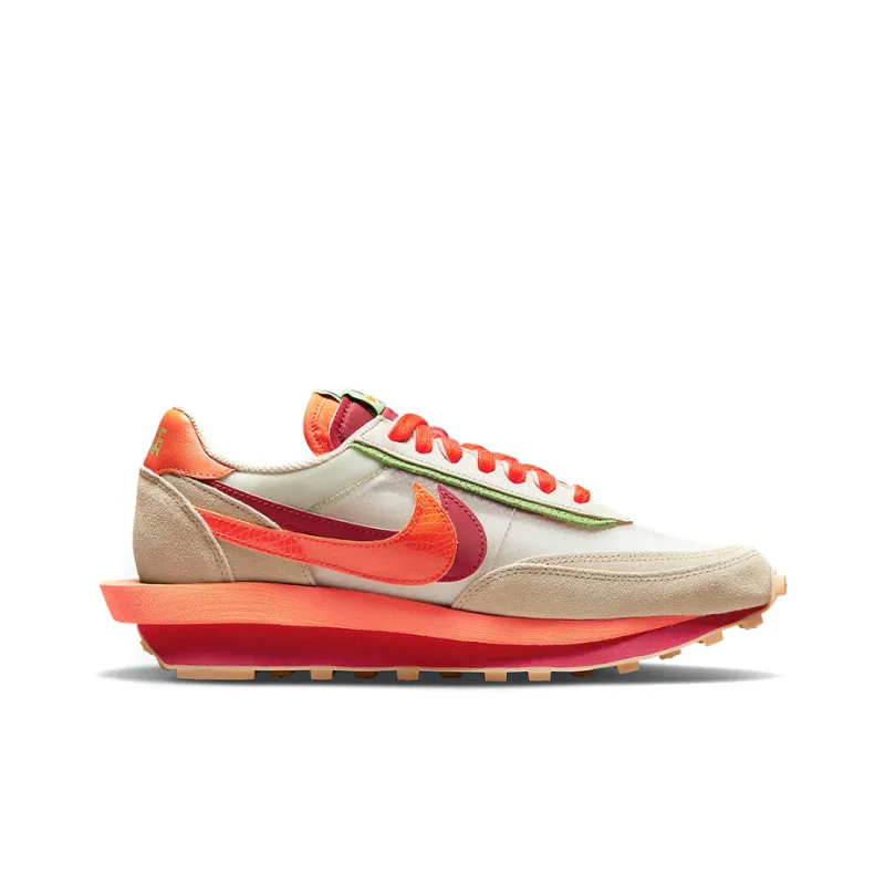 Nike Ld Waffle Sacai Clot Kiss Of Death Net Orange Blaze-1