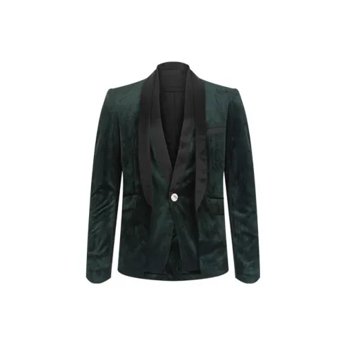 Bosieagender Business Suits Men Green