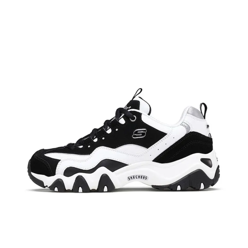 Skechers D'lites Gs White/Black Women's-0