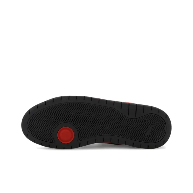 PUMA Backcourt Sl Cushioning Wear-Resistant Low-Top Casual Shoes Unisex Black Red-5