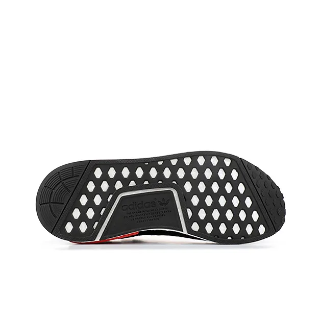 Adidas Nmd R1 Core Black Lush Red-3