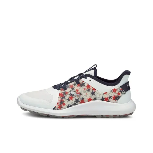 PUMA Ignite Slip-Resistant Cushioning Coverage Breathable Low-Top Casual Shoes Men's White Blue
