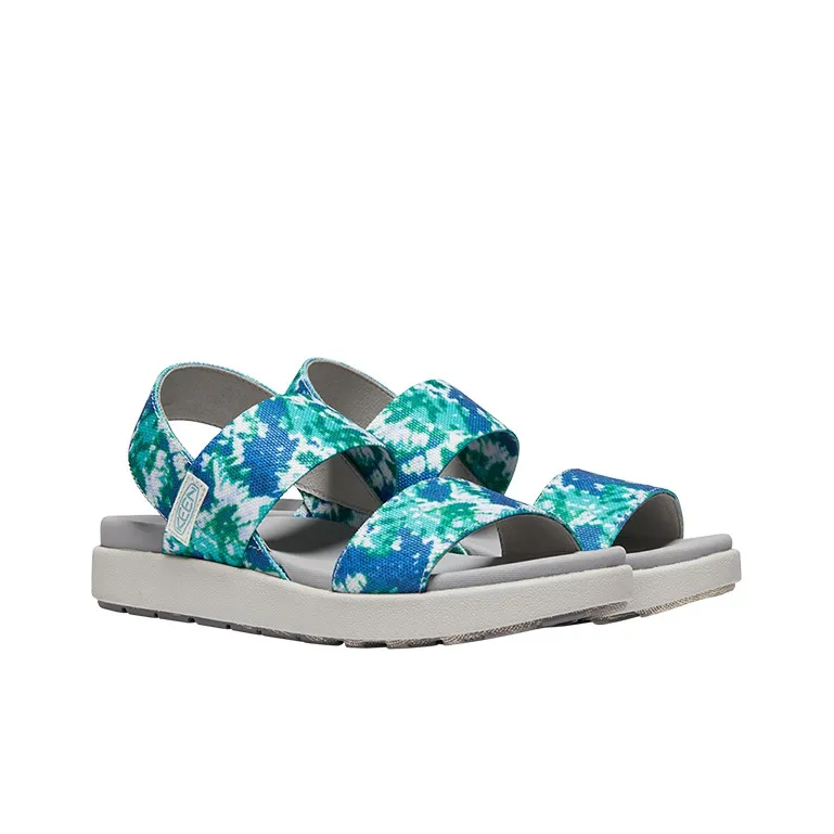 KEEN Elle Backstrap Beach Sandals Women's Tie Dye Turquoise-2