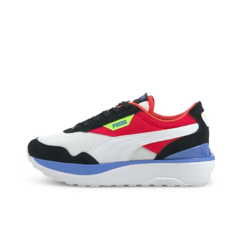 PUMA Cruise Rider Trainer Casual Shoes Women's Low-Top White/Black/Red/Blue